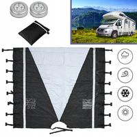 PRZEDNIA OSŁONA PRZYCZEPY KEMPINGOWEJ, CZARNA PRZEDNIA OSŁONA HOLOWNICZA