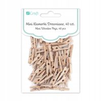 MINI KLAMERKI DREWNIANE 2,5 CM 40 SZT. 4629