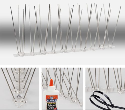 10x METALOWE KOLCE NA PTAKI GOŁĘBIE GĘSTE PRZECIW PTAKOM KUNOM NIERDZEWNE na Arena.pl