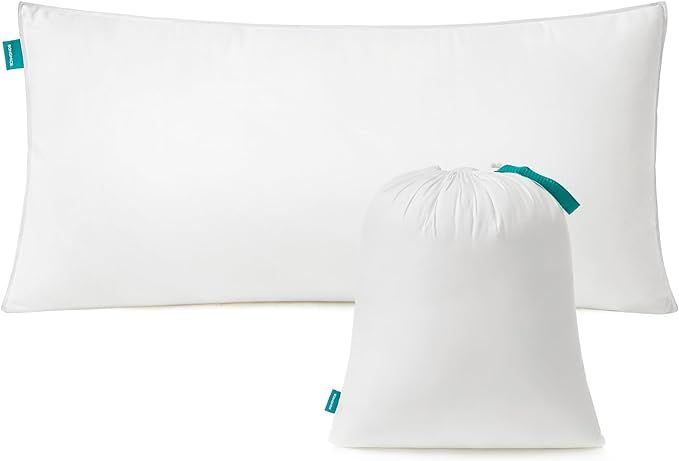 Poduszka do spania Songmics 80 x 40 cm wypełnienie 800 g z torbą zdjęcie 1