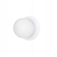 Emibig Kinkiet Minerva Biały E14 10W Szkło/Stal IP20