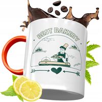 Kubek Pomarańczowy Dla Piekarza Prezent Z Nadrukiem Ze Zdjęciem