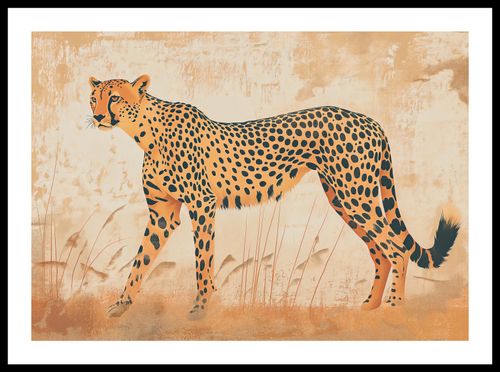 Plakat 59,4x42cm Gepard w Ruchu na Arena.pl