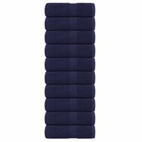 Ręczniki dla gości, 10 szt., granatowy, 30x50 cm, bawełna 100%