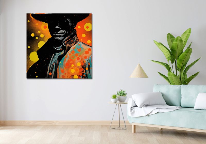 Obraz 100x100cm Kowboj Kosmosu zdjęcie 2