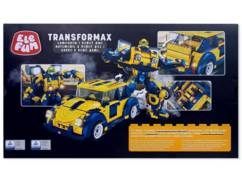 Klocki Elefun Transformax Samochód i robot 621019 zdjęcie 6