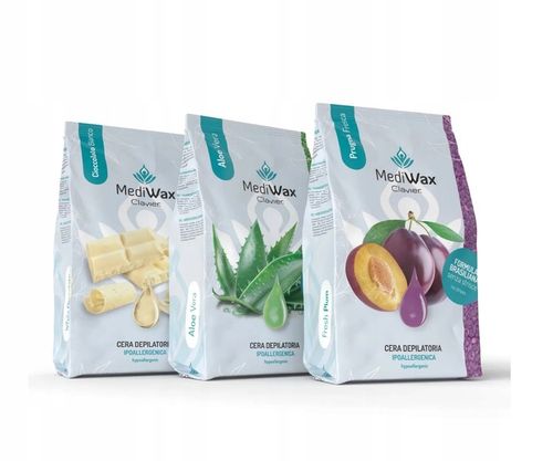 Wosk Twardy Dropsy Do Depilacji MediWax Clavier White Chocolate - 1000 na Arena.pl