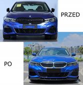 DOKŁADKA ZDERZAKA PRZÓD DLA BMW G20 G21 PRZEDLIFT 2019-2022 M SPORT CZARNY