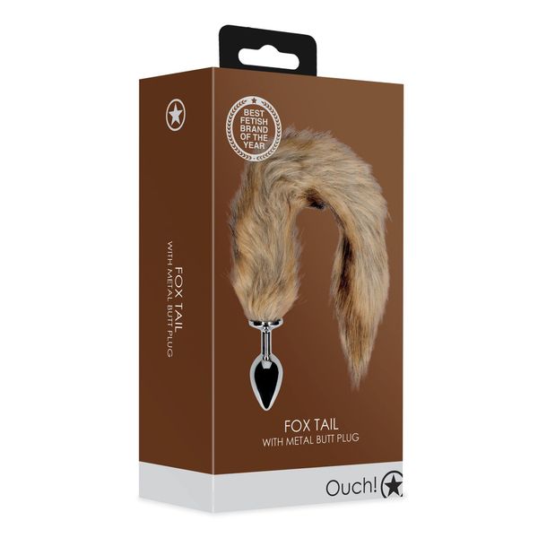 Fox Tail With Metal Butt Plug zdjęcie 2