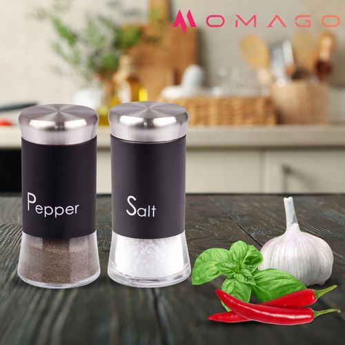 SOLNICZKA I PIEPRZNICZKA ZESTAW 2x150ml POJEMNIK NA SÓL PIEPRZ KOMPLET na Arena.pl