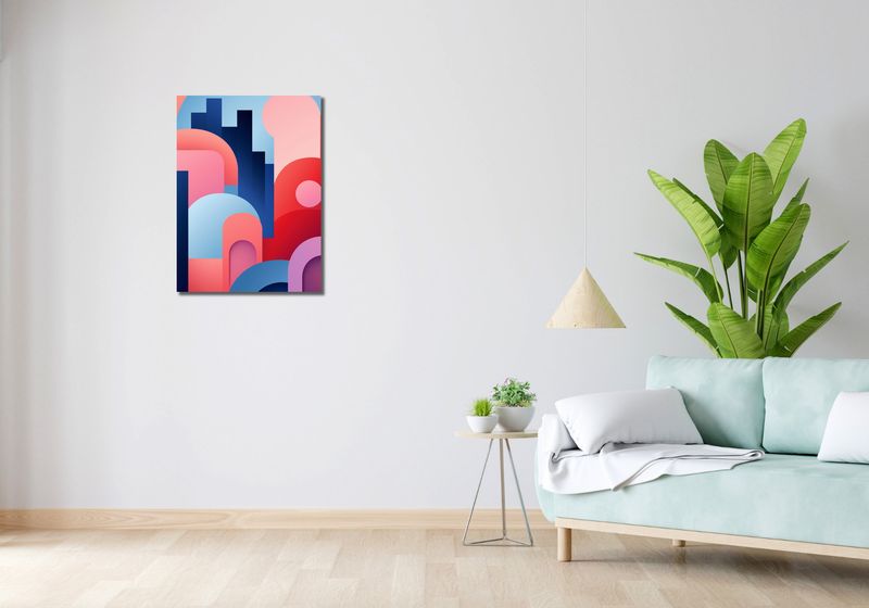 Obraz 50x70cm Miasto Kolorów zdjęcie 2