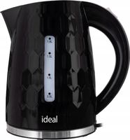 CZAJNIK ELEKTRYCZNY BEZPRZEWODOWY IDEAL CICHY ENERGOOSZCZĘDNY Czarny