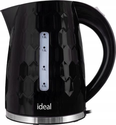 CZAJNIK ELEKTRYCZNY BEZPRZEWODOWY IDEAL CICHY ENERGOOSZCZĘDNY Czarny na Arena.pl
