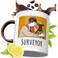 Kubek Bordowy Dla Geodety Na Urodziny Prezent Z Nadrukiem Ze Zdjęciem