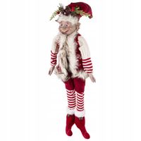 FIGURKA SKRZAT ELF MATERIAŁOWY ŚWIĄTECZNY BOŻE NARODZENIE 174409 53x20x26cm