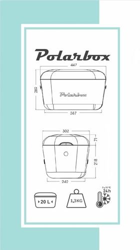 Lodówka turystyczna POLARBOX błękit + pudrowy 20L na Arena.pl