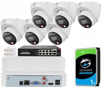 Zestaw Monitoringu 6 Kamer IPC-HDW1639T-A-IL 6Mpx Dual Light Zewnętrzny