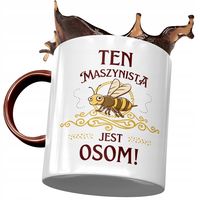 Kubek Bordowy Dla Maszynisty Maszynista Jest Osom Z Nadrukiem Ze Zdjęciem