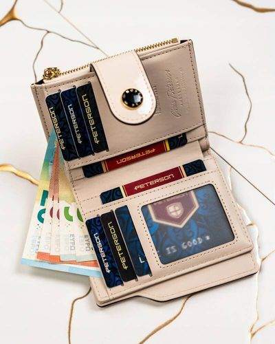 pojemny portfel damski ze skóry ekologicznej - peterson na Arena.pl