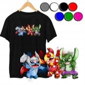 KOSZULKA DZIECIĘCA T-SHIRT Z NADRUKIEM - STICH STICZ KOLORY - L 146-152