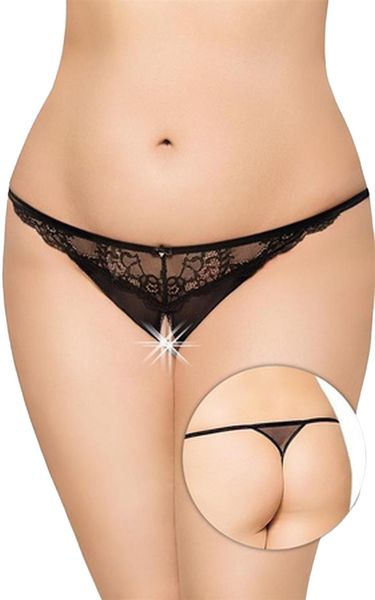 G-String 2434 - Plus Size - Black Xl-3Xl zdjęcie 1