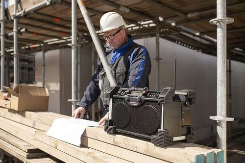 Radio Budowlane PerfecPro ROCKHART RH4 DAB+ i FM, Bluetooth Czarny na Arena.pl