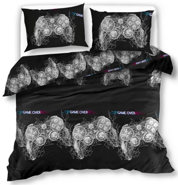 Pościel Satynowa 160X200 Game Over 2494 zdjęcie 1