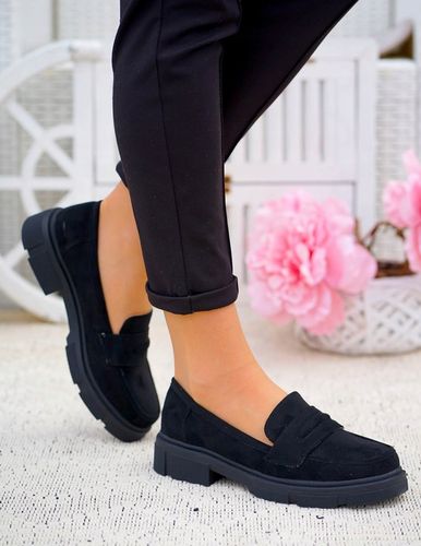 Czarne Zamszowe Mokasyny Na Grubej Podeszwie Palmss 39 na Arena.pl