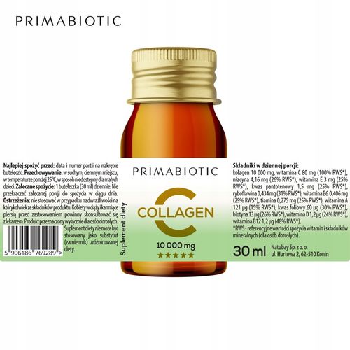 PRIMABIOTIC KOLAGEN do picia collagen summer edition 10 000MG 30mlx30szt. na Arena.pl