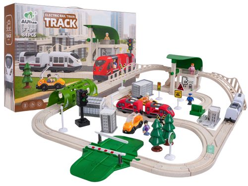 Kolejka Miasto Z Funkcją Świateł I Dźwięku 80El. na Arena.pl