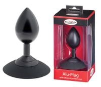 malesation alu-plug with suction cup large, black