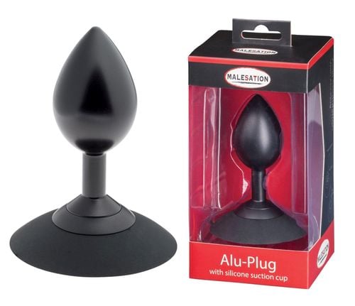 malesation alu-plug with suction cup large, black na Arena.pl