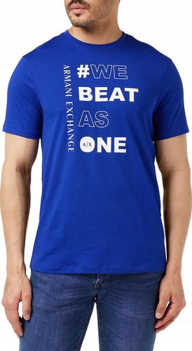 Koszula męska Armani Exchange We Beat as One Regular Fit Tee S na Arena.pl