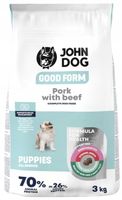 JOHN DOG GOOD FORM sucha karma dla szczeniaka WIEPRZOWINA WOŁOWINA 3 kg