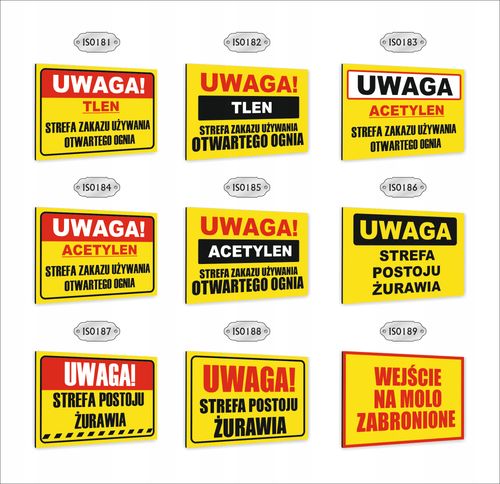 Tabliczka znak informacyjny dibond 30x20 UWAGA MIEJSCE PRACY na Arena.pl