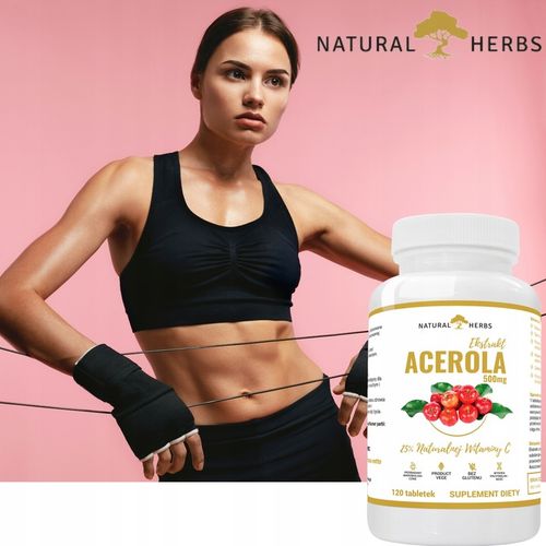 EKSTRAKT ACEROLA 500mg Naturalna Witamina C 120tab na Arena.pl