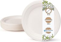 Naczynia BIO z trzciny cukrowej 18 cm 1000 szt. talerze eko okrągłe