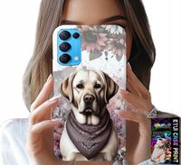 ETUI DO OPPO RENO5 4G 5G - PIESEK PIESKI HUSKY PSIE WZORY + SZKŁO