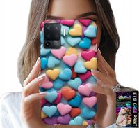 ETUI DO OPPO F19 PRO - KOLOROWE SERCA MOŻLIWOŚĆ PERSONALIZACJI