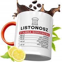 Kubek Pomarańczowy Dla Listonosza Prezent Z Nadrukiem Ze Zdjęciem