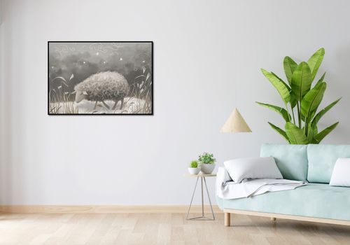 Plakat 100x70cm Bujna Owca na Arena.pl