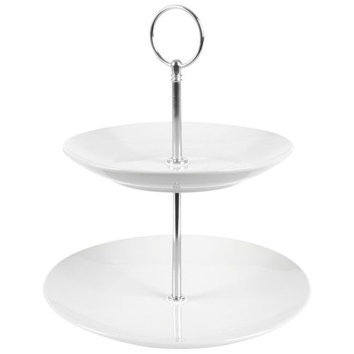 Patera 2-piętrowa Poziomowa Taca na Ciasto Ciastka Owoce Przekąski Desery na Arena.pl