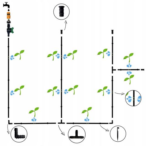 LINIA KROPLUJĄCA z kompensacją NAWADNIANIE KROPELKOWE 100m +192 EL.WĄŻ na Arena.pl