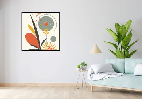 Plakat 90x90cm Geometryczny Ogród na Arena.pl