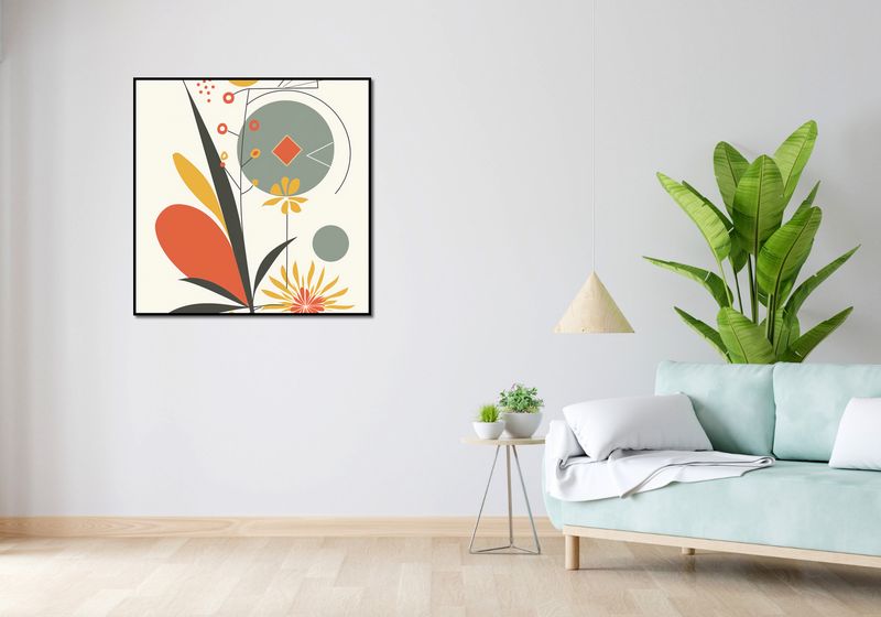 Plakat 90x90cm Geometryczny Ogród zdjęcie 4