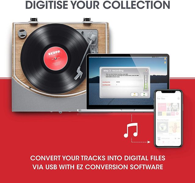 Gramofon ION Audio Premier LP MM Bluetooth USB zdjęcie 5