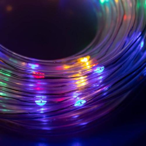 Wąż świetlny 50 Led multikolor 5m z programatorem IP44 na Arena.pl