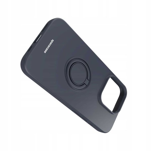 Spacecase Silicone Ring Iphone 15 Pro Black zdjęcie 6