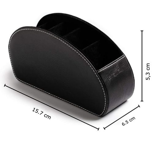 ORGANIZER SKÓRZANY BIURKOWY DO TOALETKI NA PILOTY PRZYBORY KOSMETYKI na Arena.pl