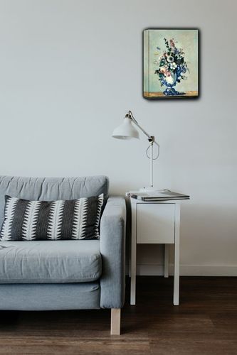 Flowers in a Rococo Vase, Paul Cézanne - obraz na płótnie 40x50 cm na Arena.pl